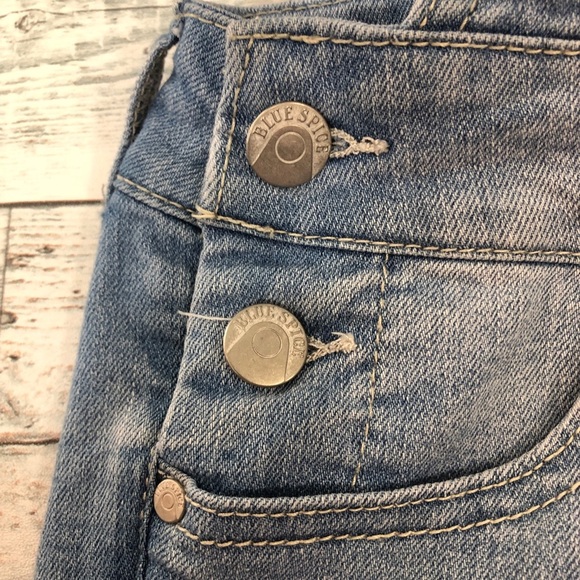 Blue Spice Denim Short Overalls 0 - Picture 10 of 13